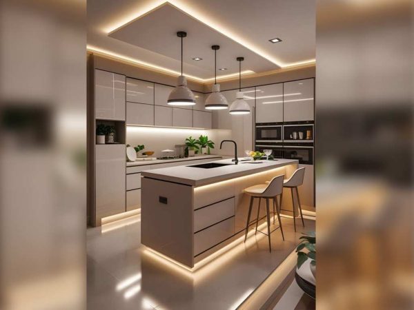model kitchen set minimalis mewah​